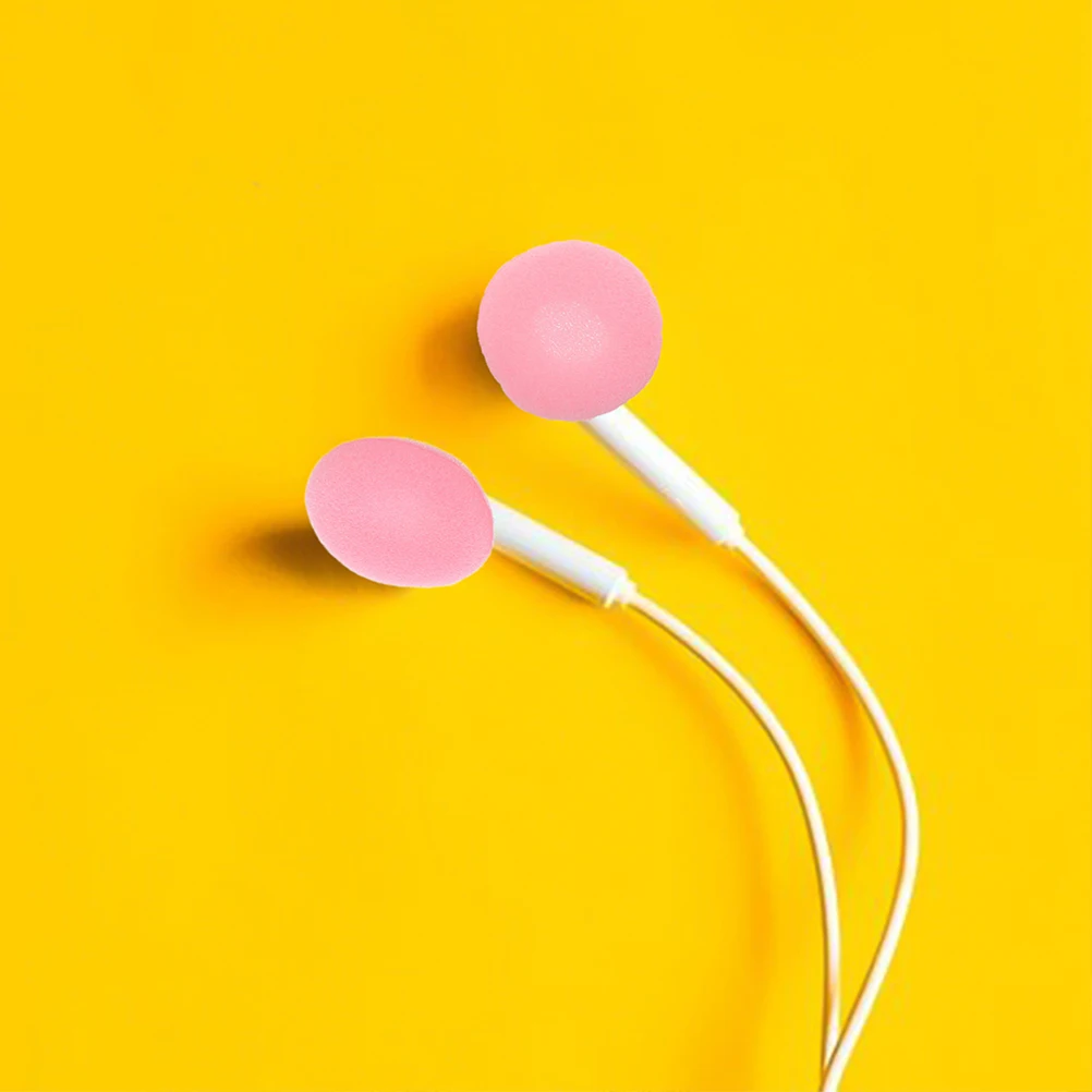 

Replacement Earphone Material Headphone Sponge Case Earbuds Covers Pink Headphones