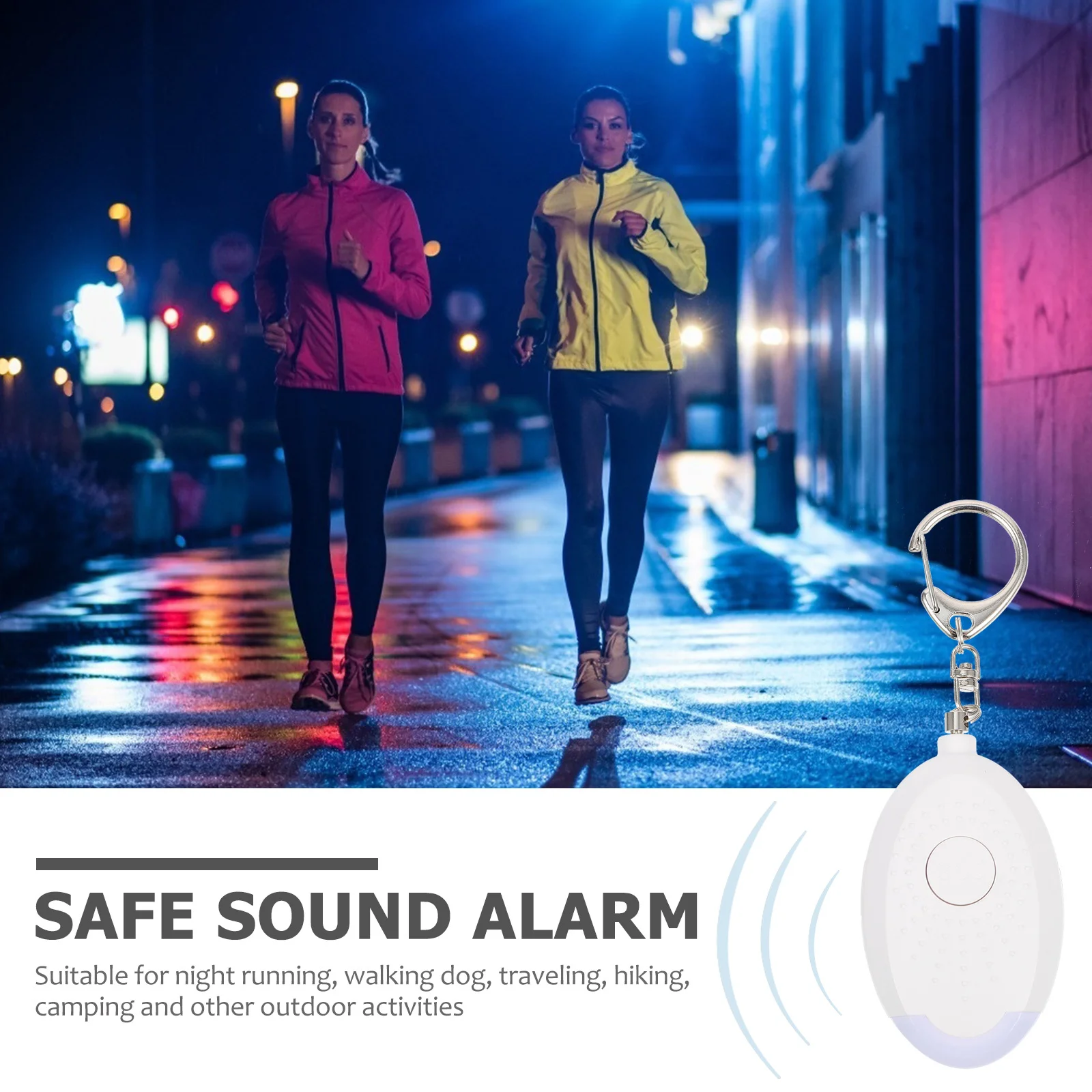 Allarme di sicurezza di emergenza Allarme di sicurezza personale Anti-lupo Luce a LED Corsa notturna Camminata Cane Escursionismo Campeggio Viaggi all'aperto