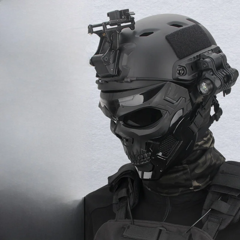 

Легкий тактический шлем, маска с черепом, защитный комплект, оборудование для косплея CS, автомобиль для верховой езды, аксессуары Ghostly Heaear
