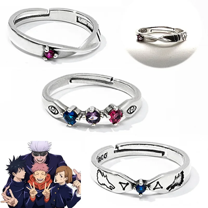 Itadori Yuji Fushiguro Megumi Gojo Satoru Rings Fashion Jewelry Cosplay Costumes DIY Props Anime Peripherals Accessories Gifts