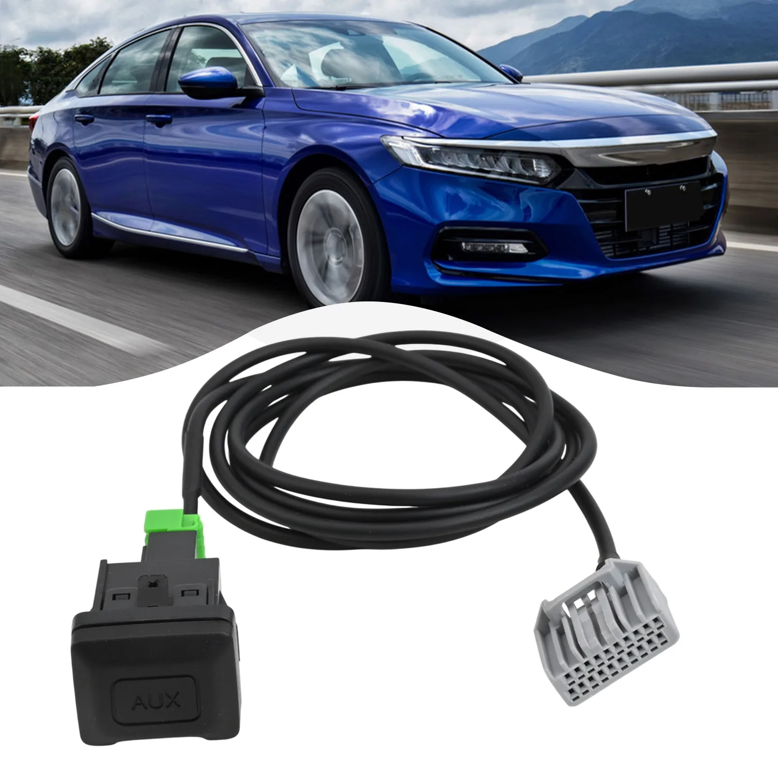 Heat Resistant AUX Signal Cable for Upgrading For Honda Factory Stereo Systems in For Civic 2006-2013 CRV 2008-2013 Models