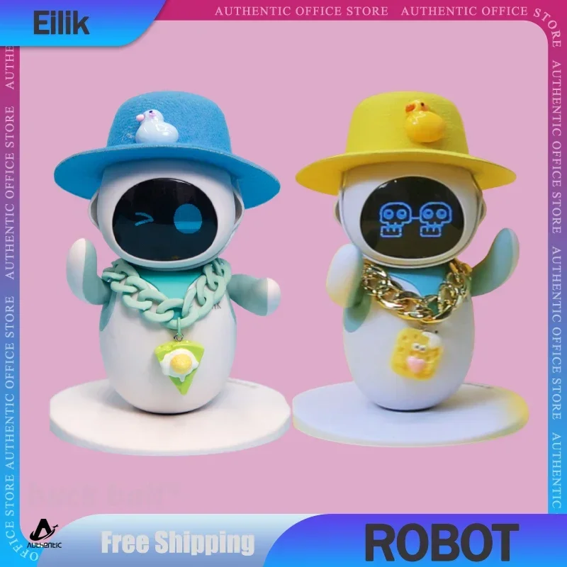 New Eilik Robot Emotional Interaction Smart Companion Pet Robot Electronic Creative Study Desktop Companion Christmas Toys Gifts