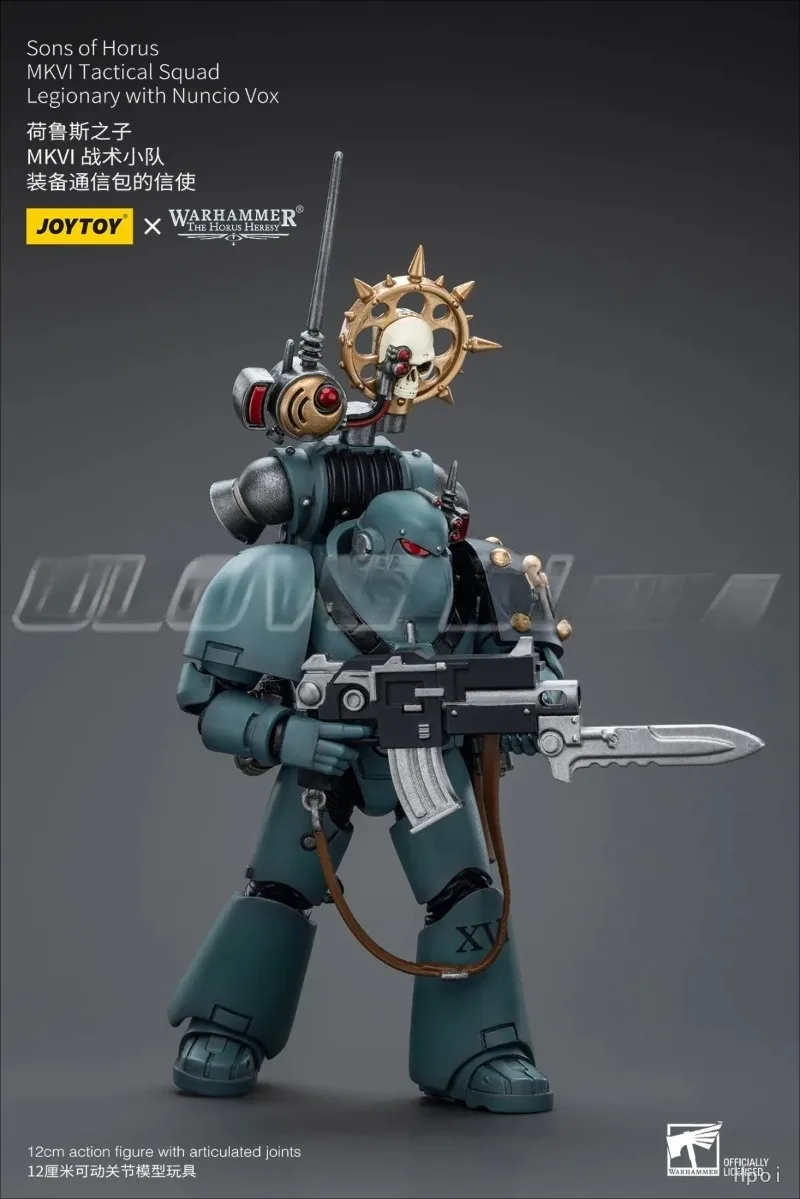 

Original JOYTOY 40K Sons of HorusMKVl Tactical SquadLegionary with Nuncio Vox 1/18 Action Figure Model Gift in Stock Decoration