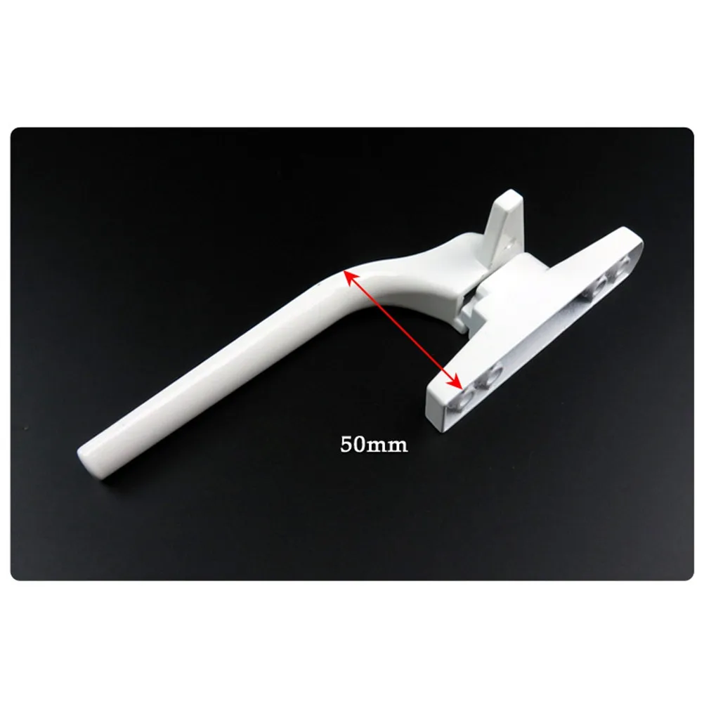 External Flat Window Handle Plastic Steel Right Hand Locking Mechanism Heavy Duty Heat Corrosion Resistant Thick Base Door and