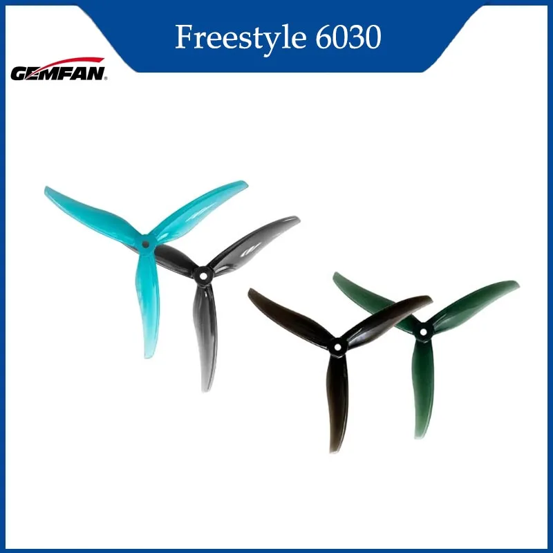 

Gemfan Freestyle 6030 6Inch 3-Blade Propeller for RC Multirotor X-Class FPV Long Range Cinelifter Drone DIY RC Parts 2Pairs