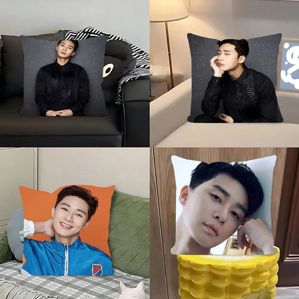 غطاء وسادة P-Park Seo-joon غطاء وسادة قابل للإزالة وقابل للغسل - كتان ناعم لجميع المواسم