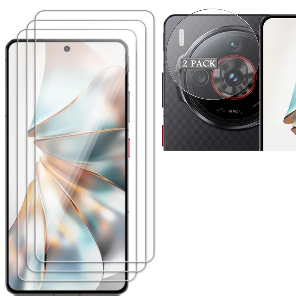 

Protective Glass Cover For ZTE nubia Z60S Pro Tempered Glass Screen Protector For ZTE nubia Z60S Pro Camera Lens