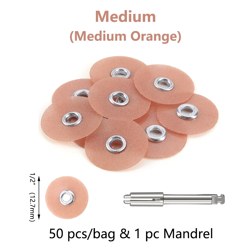 50Pcs/Bag Dental Finishing and Polishing Discs Composites Ceramics and Glass Ionomer Restorations Autoclavable Dental Material image 3