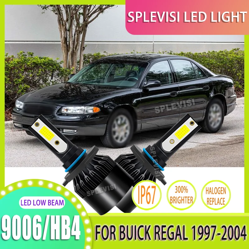 

2pcs High-Lumen LED Headlight Bulbs Low Beam with Built-in Cooling Fan For Buick Regal 1997 1998 1999 2000 2001 2002 2003 2004
