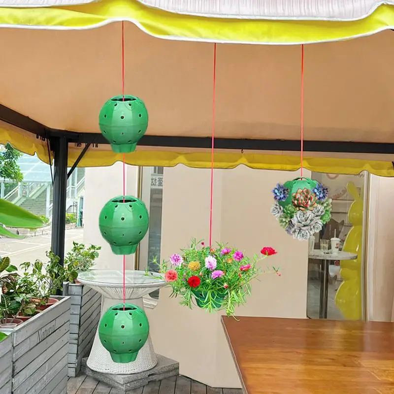 Hanging Planter 3 Pcs Sphere Plant Holder Plant Hanger Baskets Flower Pots For Garden Home Plant Accessories