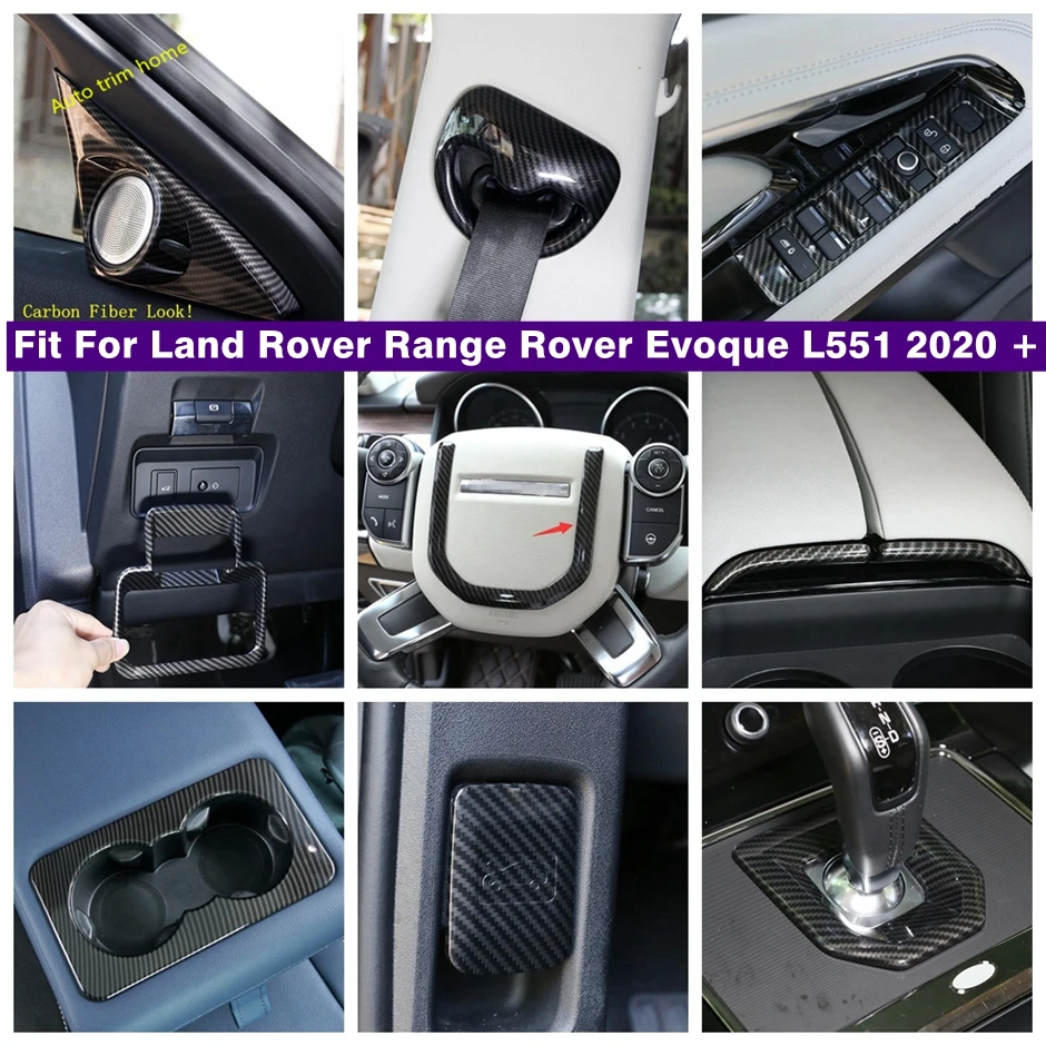 

Gear Shift Head / Window Lift Button / Pillar A / Water Cup Holder Cover Trim For Land Rover Range Rover Evoque L551 2020 - 2023