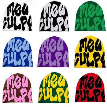 Gorros tejidos de tela de araña Y2K para mujer, gorro Acrílico Inc, capuchas de lana Kpop, gorros para mujer, accesorios informales, novedad de 2023