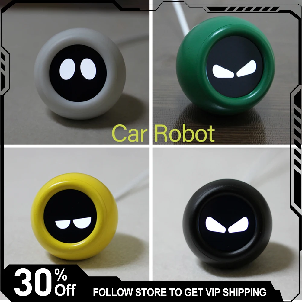 Mini Robot/reloj tipo C para coche, accesorios creativos para emociones, exhibición de fotos personalizada, regalos para niños
