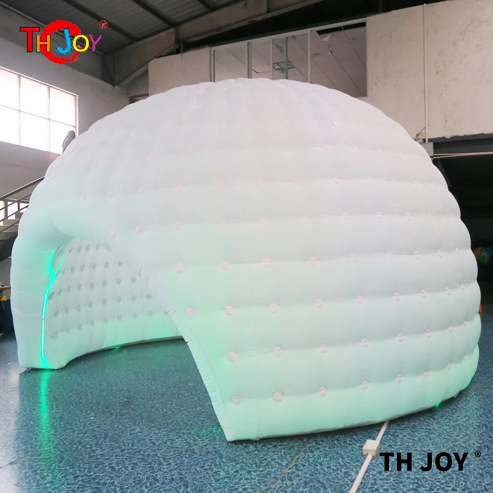 

8m led light giant inflatable dome tent inflatable igloo dome party tent for event advertising LED dome inflatable bubble tent