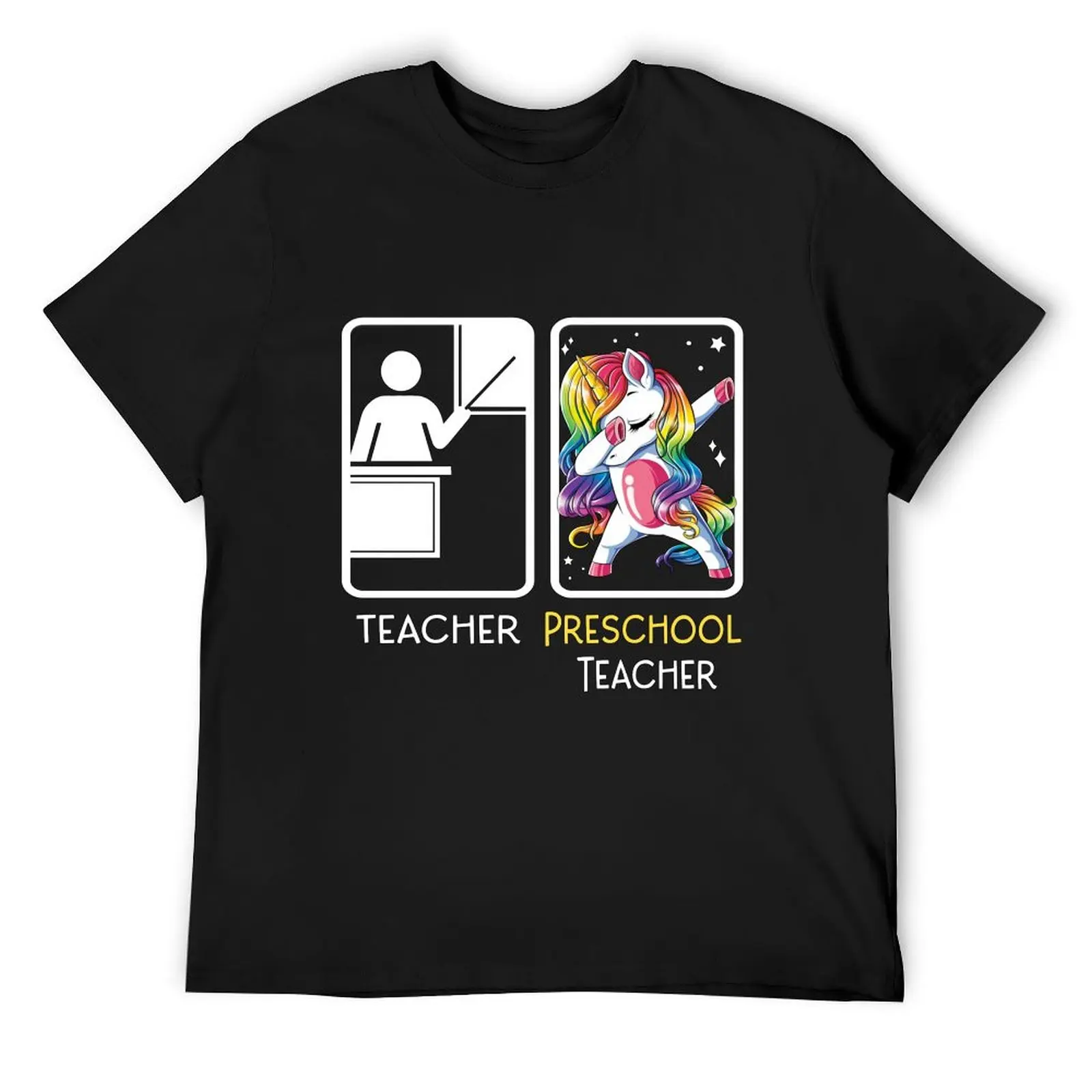 Funny Unicorn Dabbing Teacher Preschool Teacher Back To School, First Day Of School Gifts T-Shirt anime anime stuff T-shirt men