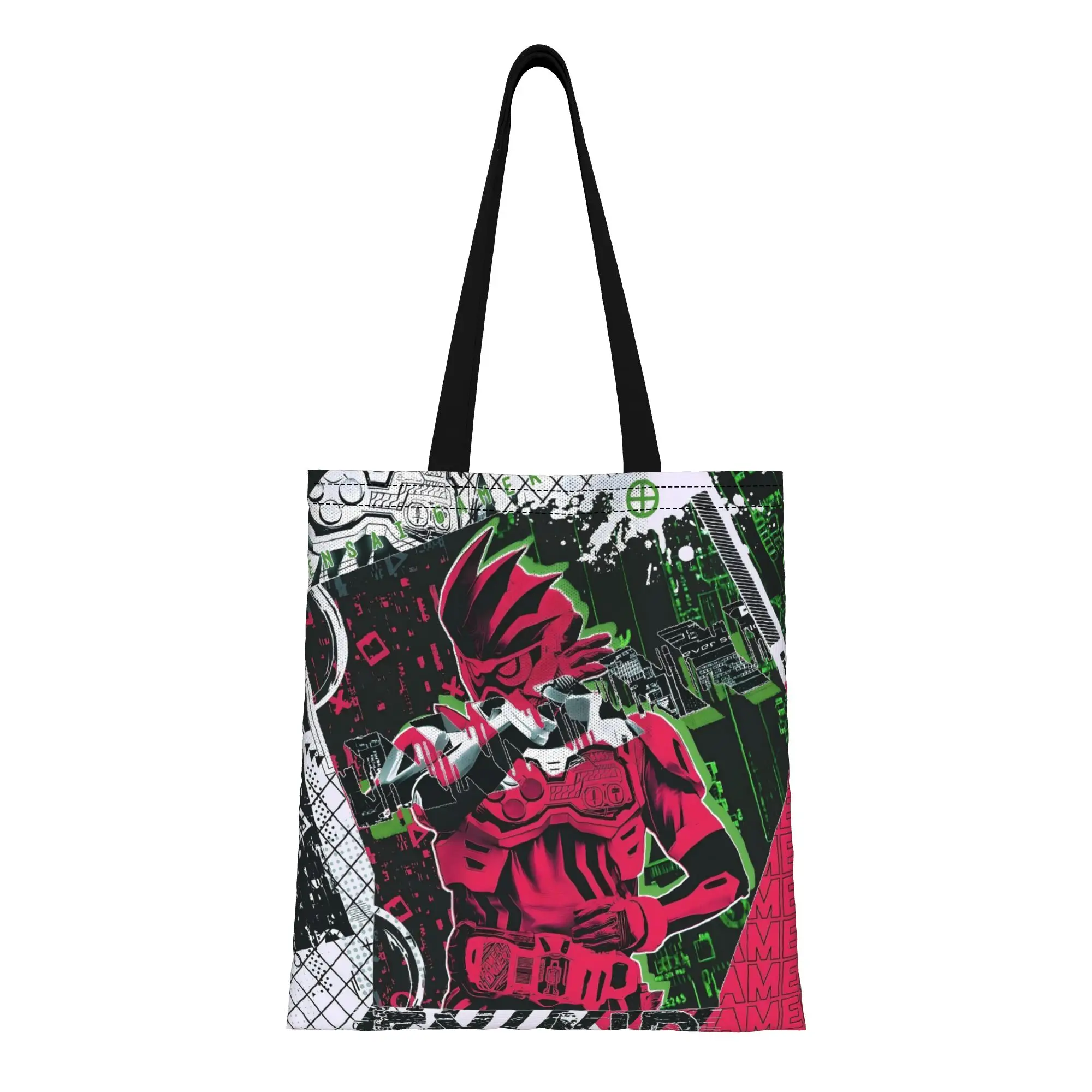 Kamen Rider 15 BANDAI Canvas Tote Bag Perfect for Travel Women's Top-Handle Bags