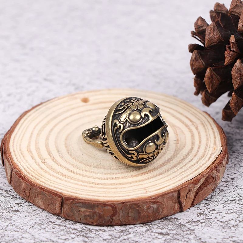 1pc Vintage Brass Drop Bell Chinese Good Luck Tinkle Bell Charm