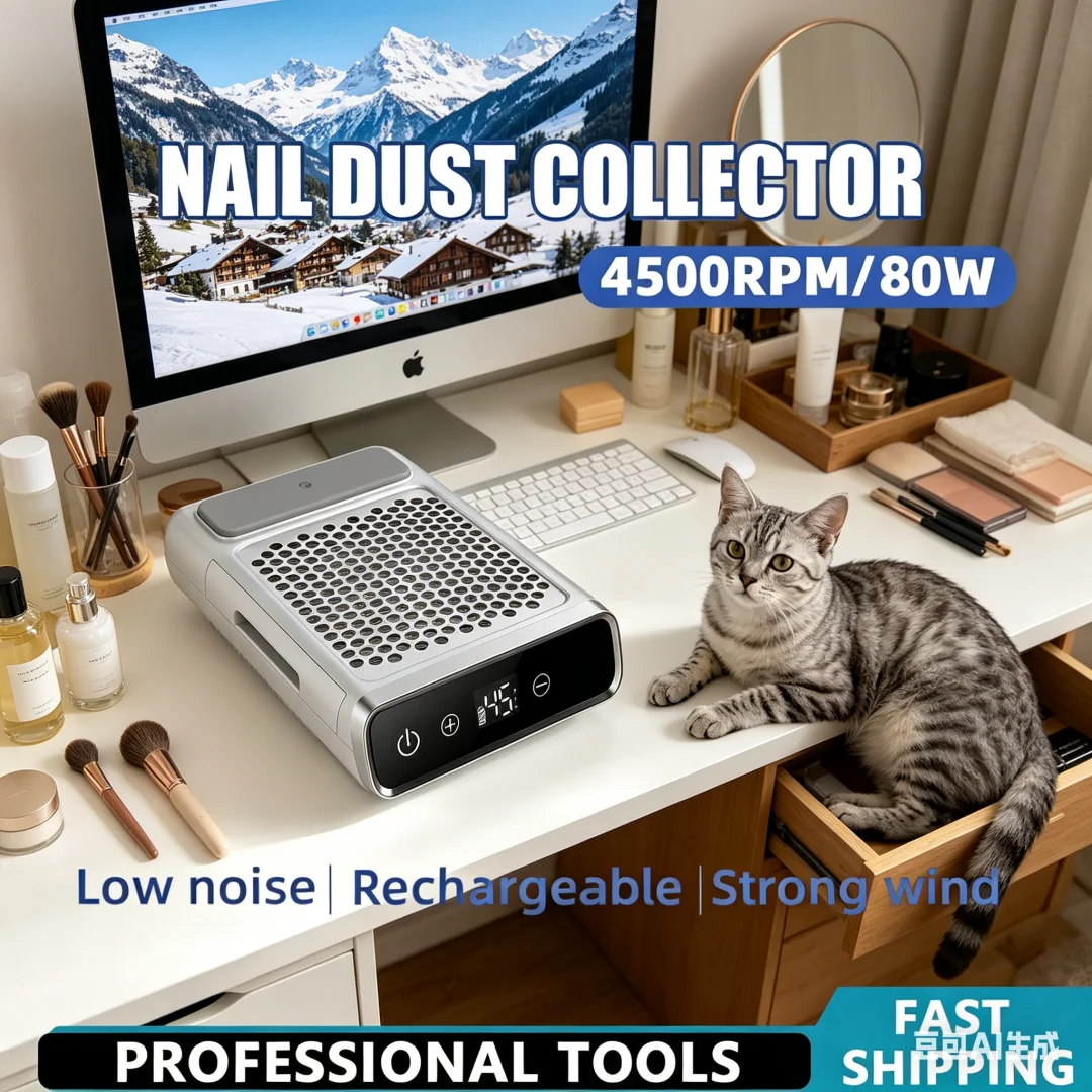 

Exquisite Nail Dust Vacuum Collector Premium Nail Dust Extractor With Washable Filter Manicure Equipment Variable Speed