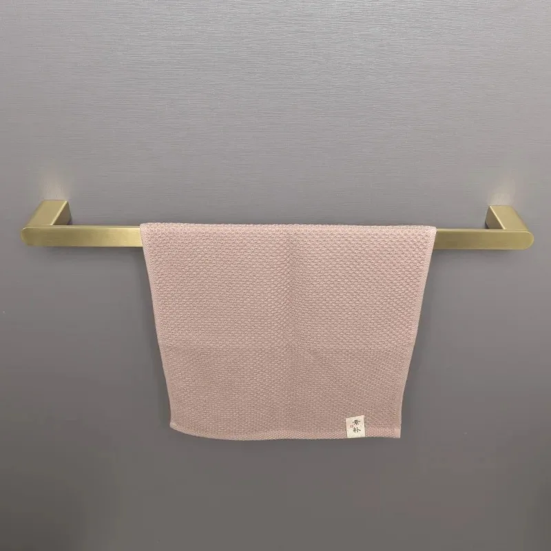 

Gold 304 Stainless Steel Holder Rack Wall Mounted Hanger Bathroom Towel Bar Shelf Roll