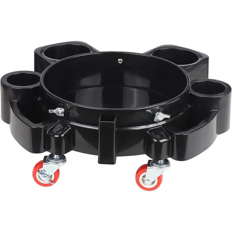 

Тележка-подставка для ведра Dolly 5 Gallon для профессиональной мойки автомобилей и детейлинга, с усиленными колесами-роликами, черная, стиль А