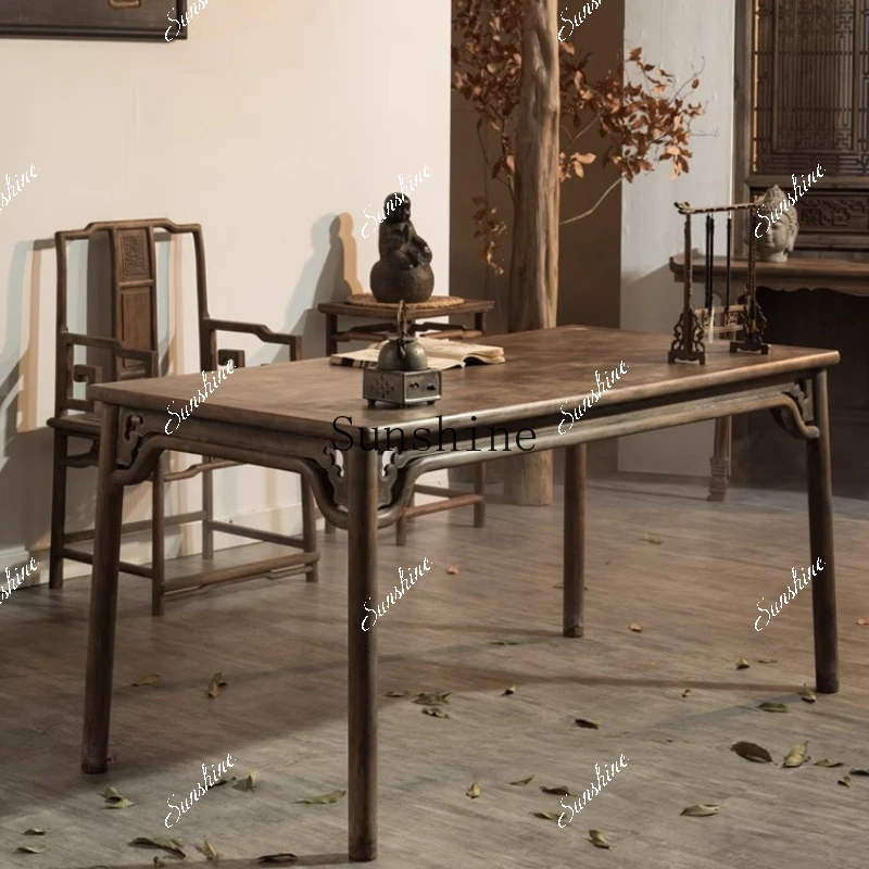 Ming-style painting case new Chinese antique old furniture retro old calligraphy table writing desk FT