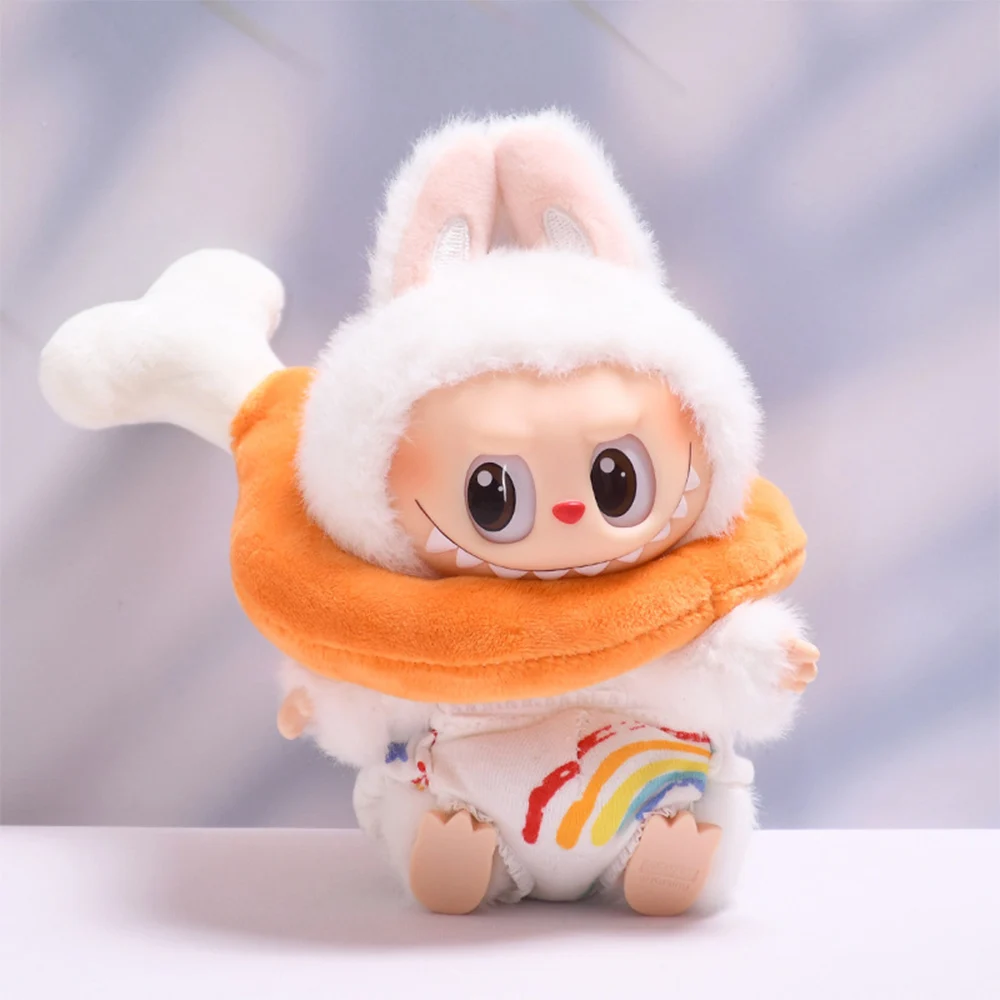 

For Mini Labubu Doll Cute Clothing Set Accessories Plush Doll Handmade Cute Bee Set