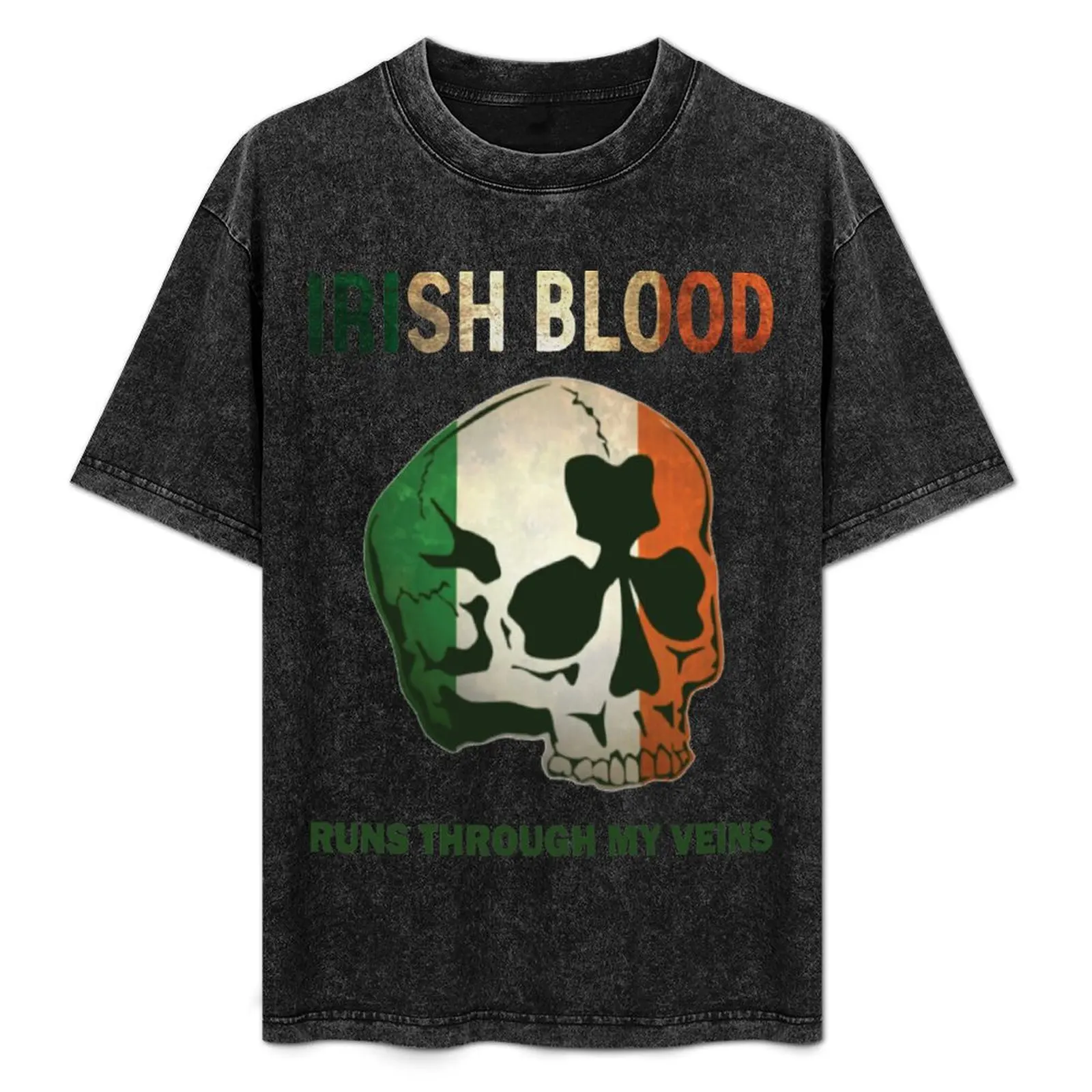 Irish Blood run through my Veins T-Shirt Work Comfort T-Shirt for Men