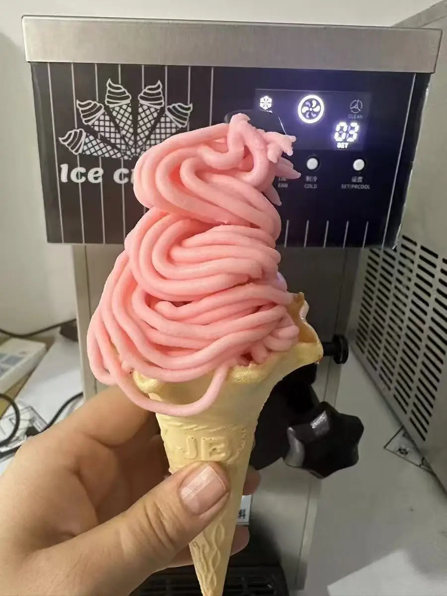 Commercial Automatic Homemade Ice Cream Making Machine for Restaurant Use Produces Soft Ice Cream