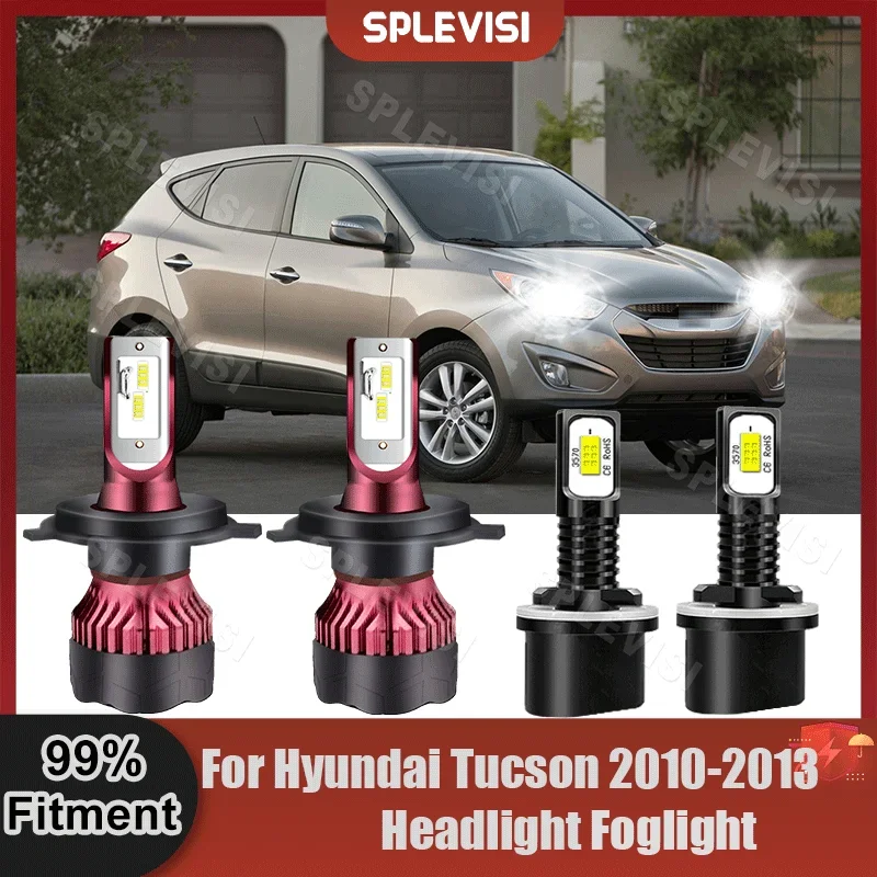 

Replacement LED Headlight High Beam Low Beam Foglight Combination Bulbs For Hyundai Tucson 2010 2011 2012 2013 9V-36V