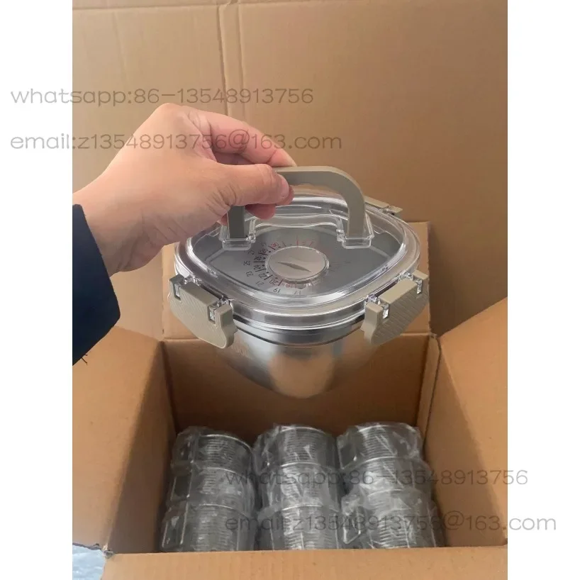 304 stainless steel portable crisper sealed bento lunch box soup can factory direct sales