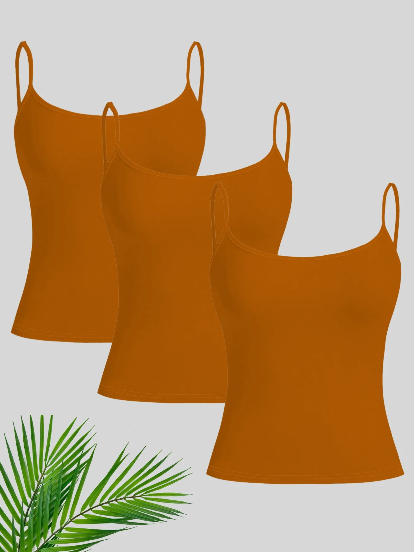 

A three-piece set of sexy thin shoulder straps and solid color halter tops for women in spring, summer and autumn