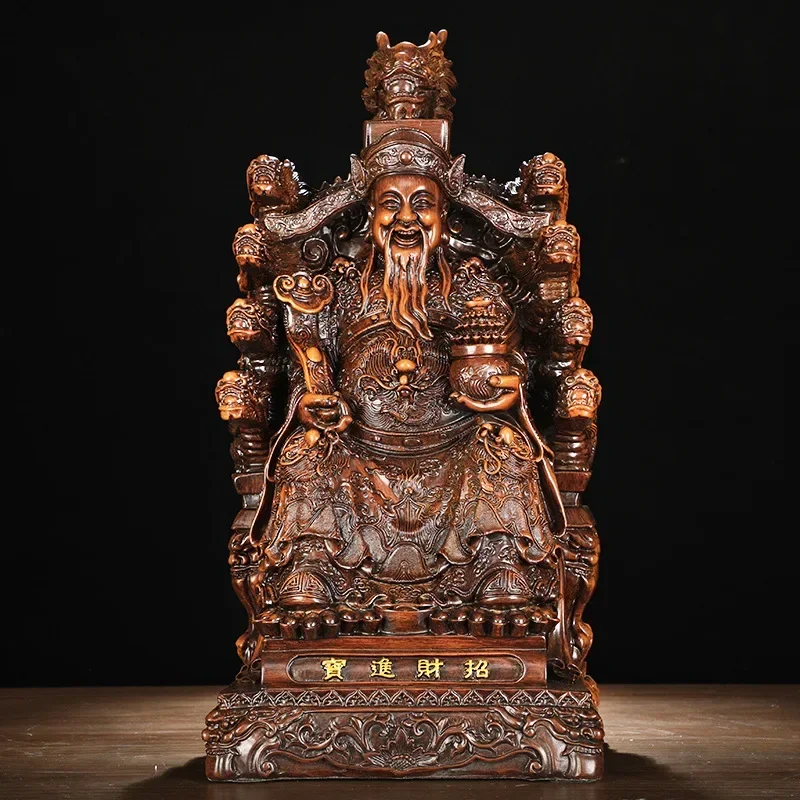 

Fengshui Recruiting Wealth God of Wealth Buddha Statue Fortune Decor Household Living Opening Gifts