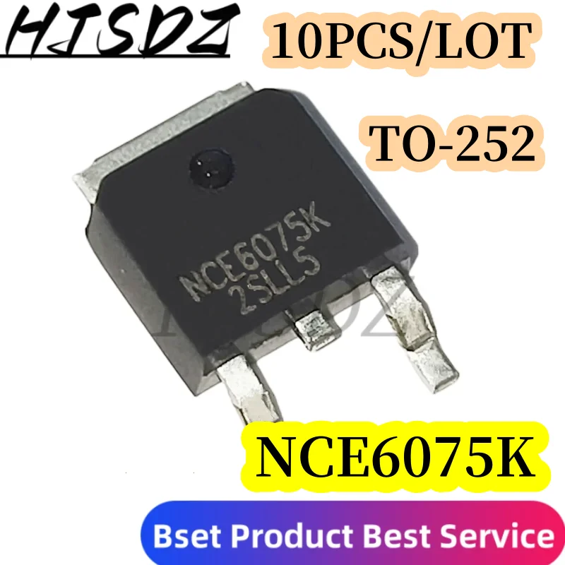 10PCS/LOT  NCE6075K TO252 NCE6075/  5PCS/LOT NCE6075 TO-220 MOSFET-N 60V 75A