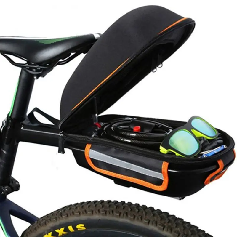 Borsa portabiciclette con parapioggia, borsa per sedile posteriore per bicicletta a sgancio rapido borsa per sedile per portabiciclette borsa per sedile posteriore