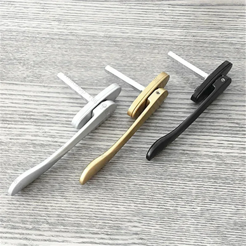 Broken Bridge Aluminum Alloy Casement Window Screen Window Handle Folding Door Sword-Shaped Thin Flat Square Steel Handle