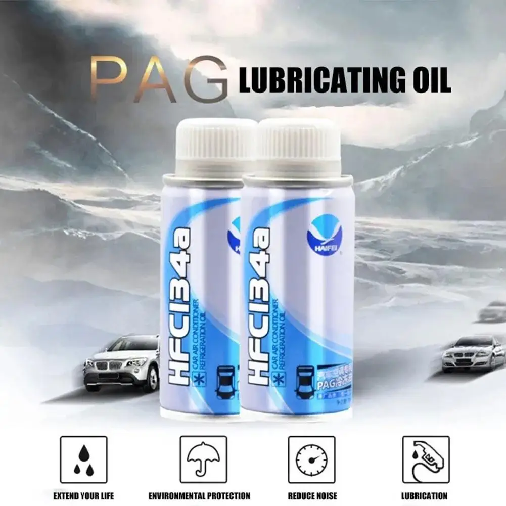 Automotive Air Conditioning Compressor Refrigeration Oil Lubricant Improve Cooling 70ML