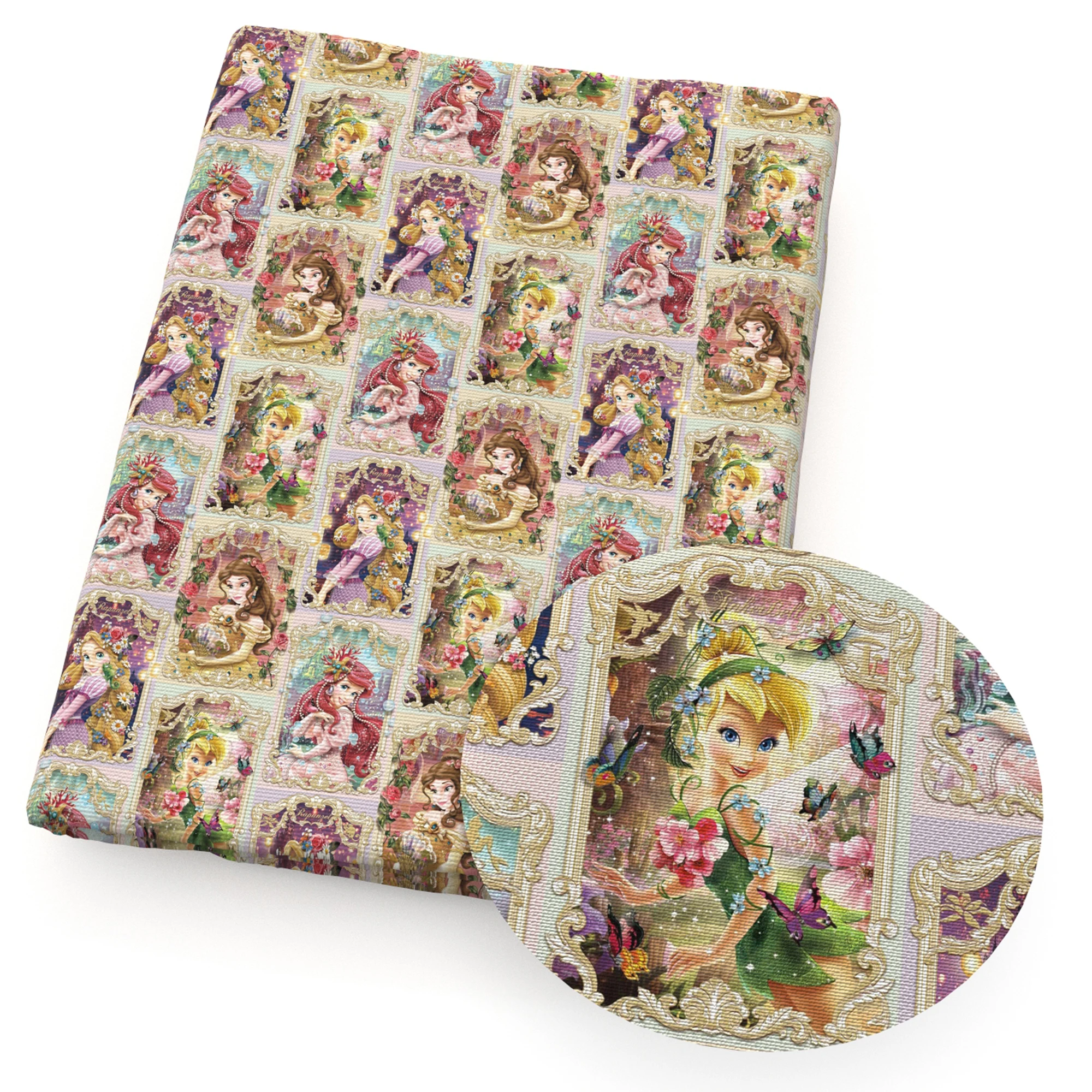 50*145cm Patchwork Disney Princess Polyester And Cotton Fabric Tissue Sewing Quilting Fabrics Needlework Material DIY Handmade - Image 6