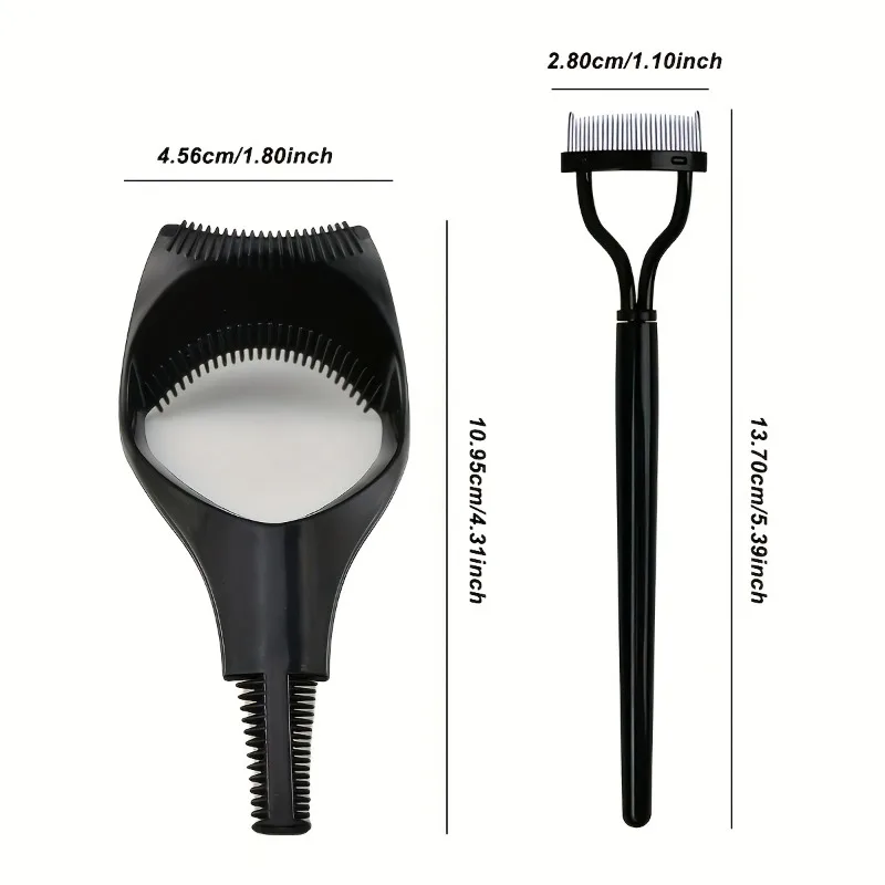 52pcs/set Makeup Tool 1pc Stainless Steel Eyelash Separator 1pc Three in One Eyelash Comb Protector 50pc Disposable Eyeliner Pen