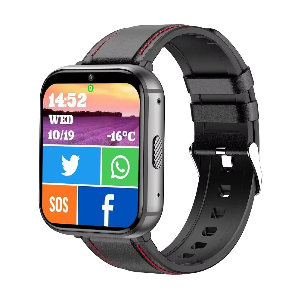 

2025 Android Smart Watch 4G with 2.08 Inch Full Round Large Screen SIM Card Slot 4GB RAM 64GB ROM WiFi GPS 4G Smart Watch Q668