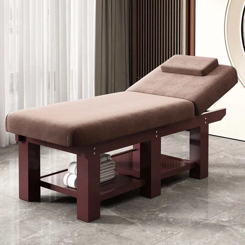 Wooden Beauty Tattoo Massage Bed Designer Speciality Knead Massage Table Ear Cleaning Comfort Lettino Estetista Salon Furniture