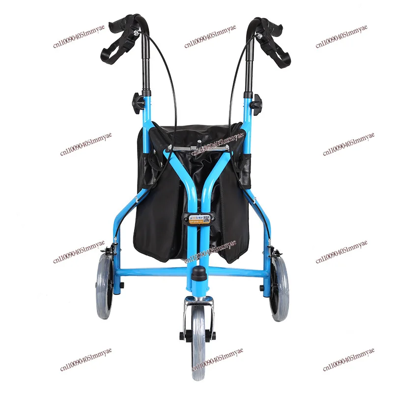 

Bestseller The Elderly Rehabilitation Assistant Trolley Shopping Cart Foldable with Brake Walking Aid Driving Three Wheels