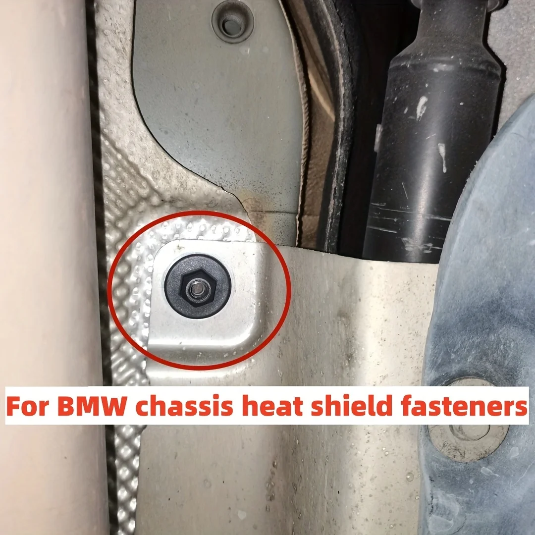 10pcs car mud guards fixing nuts, universal automotive fasteners, suitable for BMW and Porsche vehicles, repair tool components.