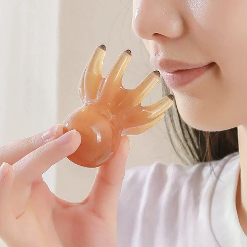 

Jade Octopus Comb Scalp Gua Sha Resin Device 8Claws Therapy Relaxation Tool Portable Hair Care BodyMassage