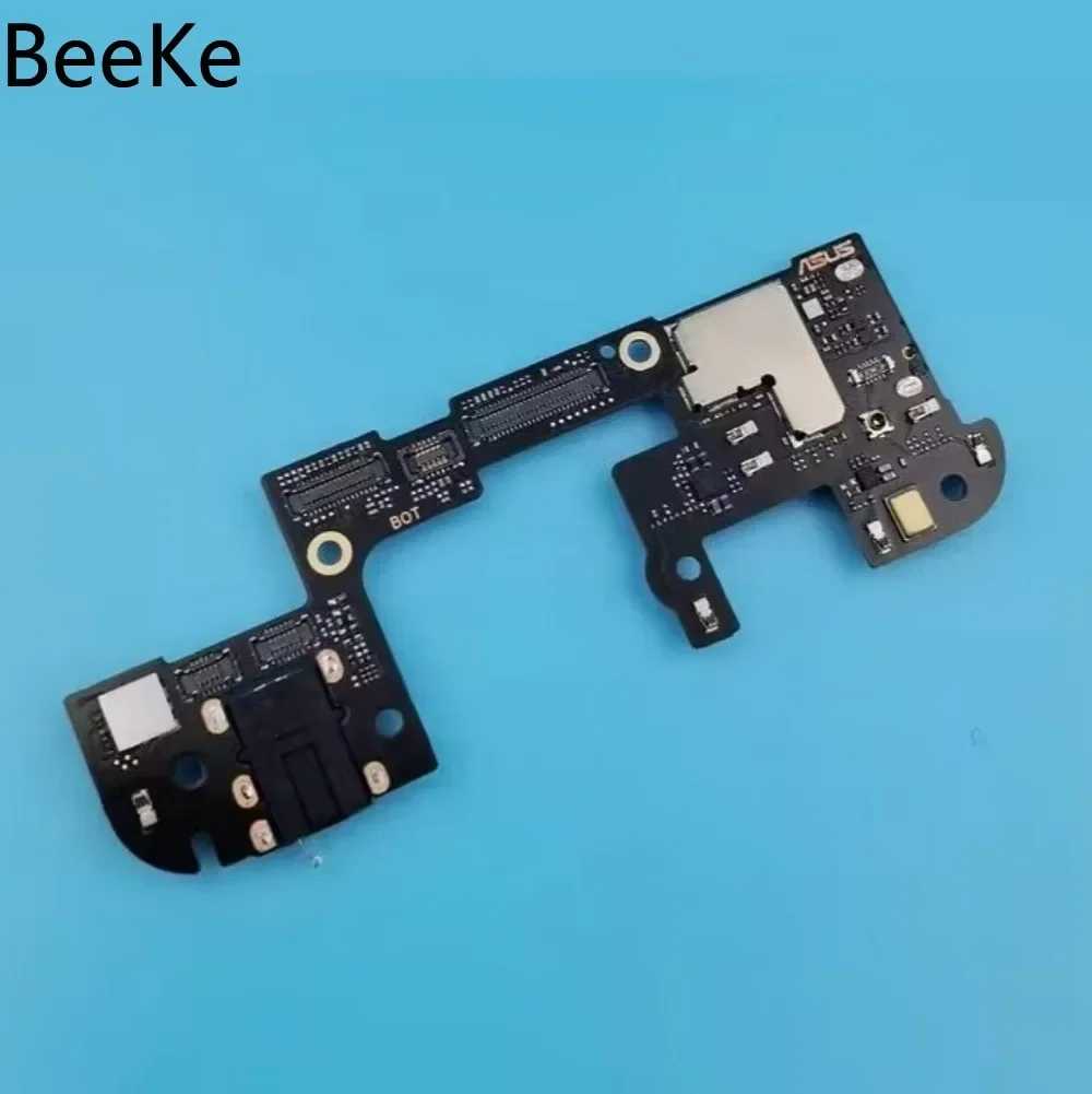 

Repair Original For ASUS ROG Phone 5 5S 6 Pro ZS673KS SIM Card Reader Board Slot Headphone Earphone Audio Jack Flex Cable Parts