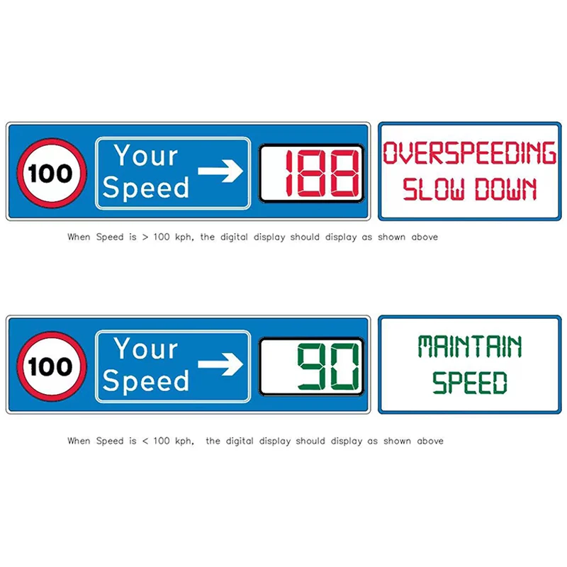 

Solar radar Speed Limit Sign with Holder Outdoor LED Digital VMS radar Traffic Signs Speed radar Sign