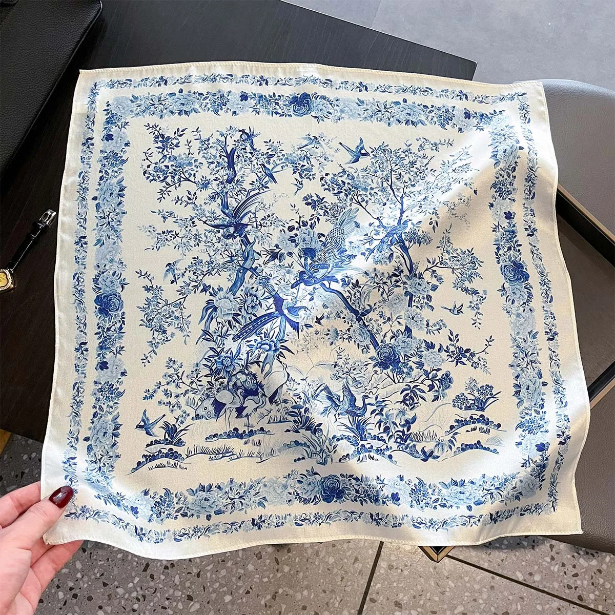 Scarf Silk Square - 100% Real Silk Scarf Women Square