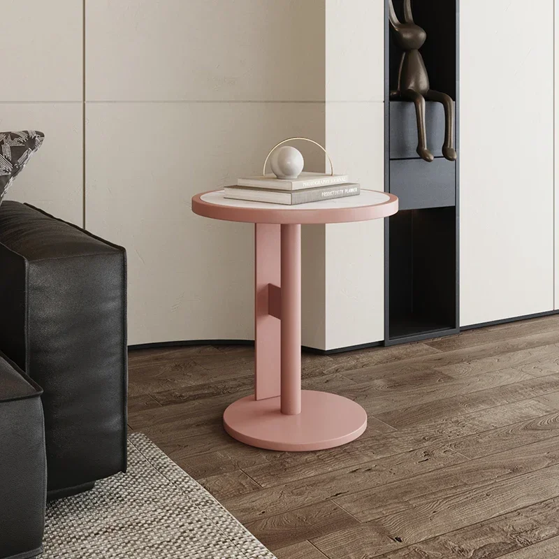 Luxury Round Serving Coffee Tables Modern Living Room Sofa Tv Small Side Table Bedroom Bedside Cabinet Home Furniture Tea Desks