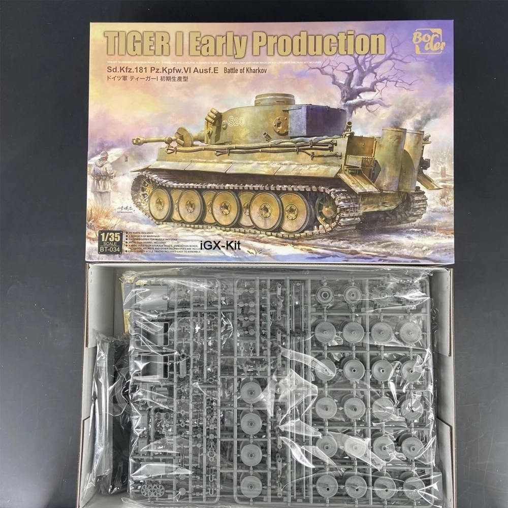 Border BT-034 1:35 Scale SD KFZ 181 PZ KPFW VI AUSF E Tiger I Early Heavy Tank Vehicle  Plastic Assembly Model Building Kit