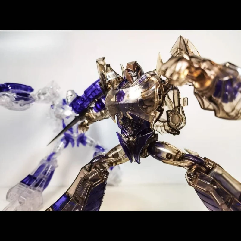 ของเล่นแปลงร่าง APC-TOYS TFP โมเดลแอ็คชั่นฟิกเกอร์เมกะทรอนสีดำโปร่งใส ของแท้พร้อมกล่อง ของสะสม ของขวัญ