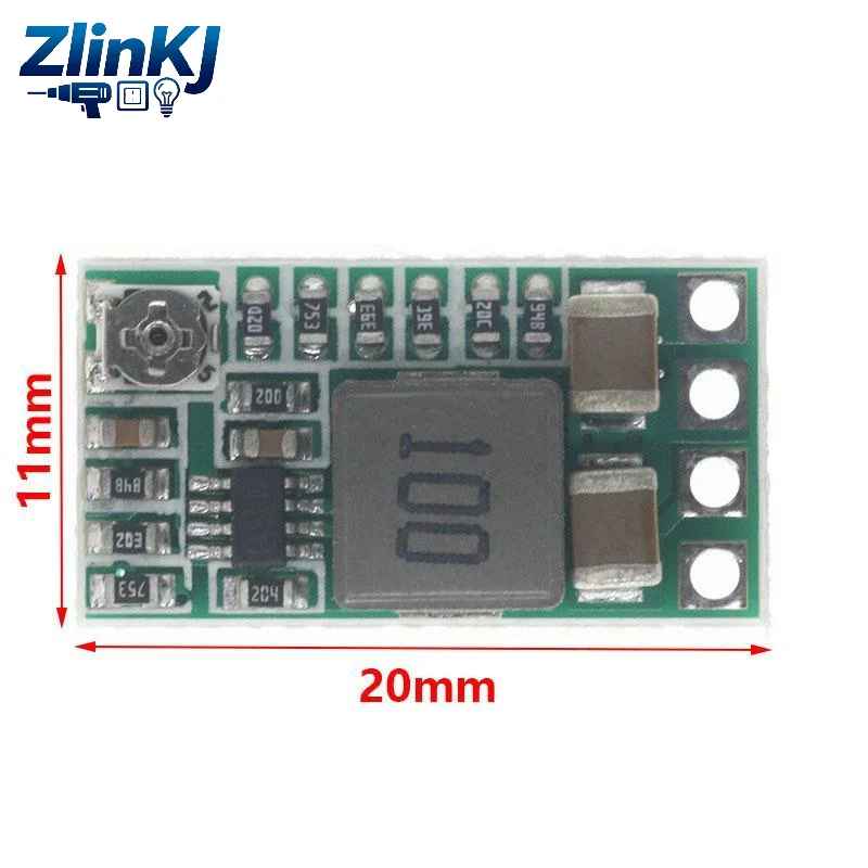 Mini DC-DC Step Down Power Supply Module Fast Response Adjustable Voltage Converter for Solar Power System Use